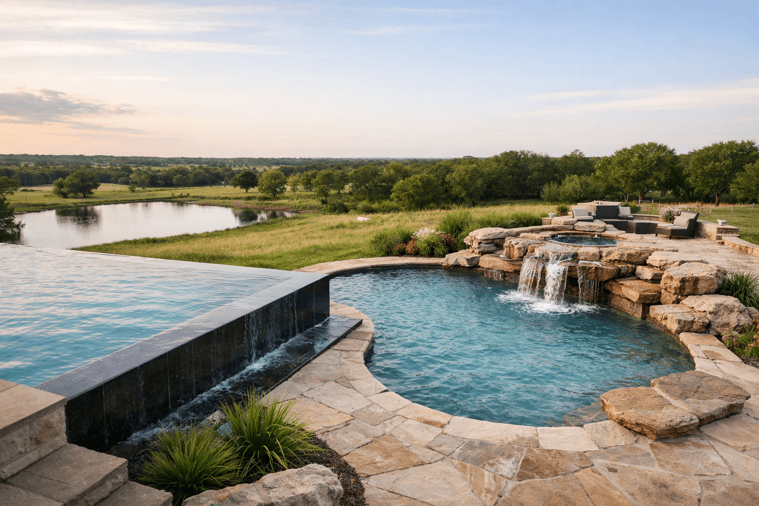 Blog: Custom Pools in Gainesville TX: Infinity Edge vs. Freeform